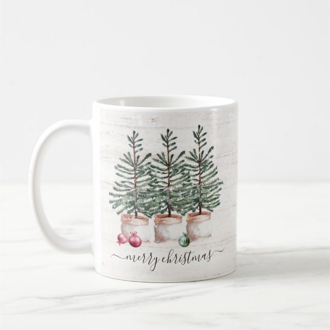 Mug Noël rustique Joyeux Noël (Gauche)