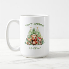 MUG NOËL RUSTIQUE LES ANIMAUX DE BOIS PERSONNALISENT