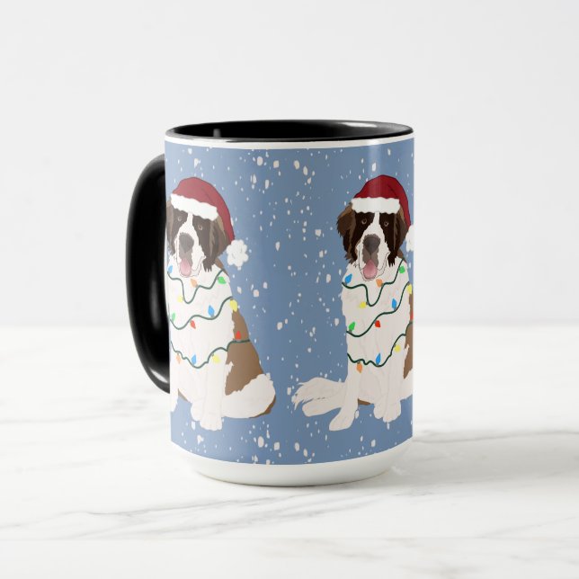 Mug Noël Saint Bernard (Devant gauche)