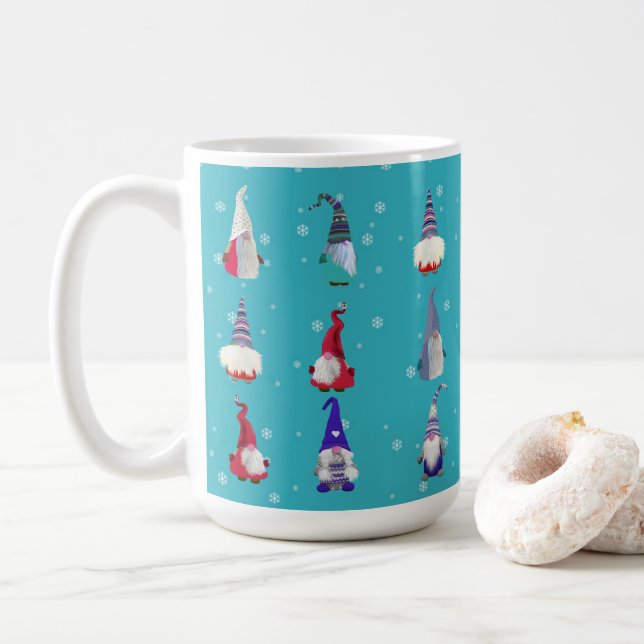 Mug Noël Scandi Gnomes (Avec donut)