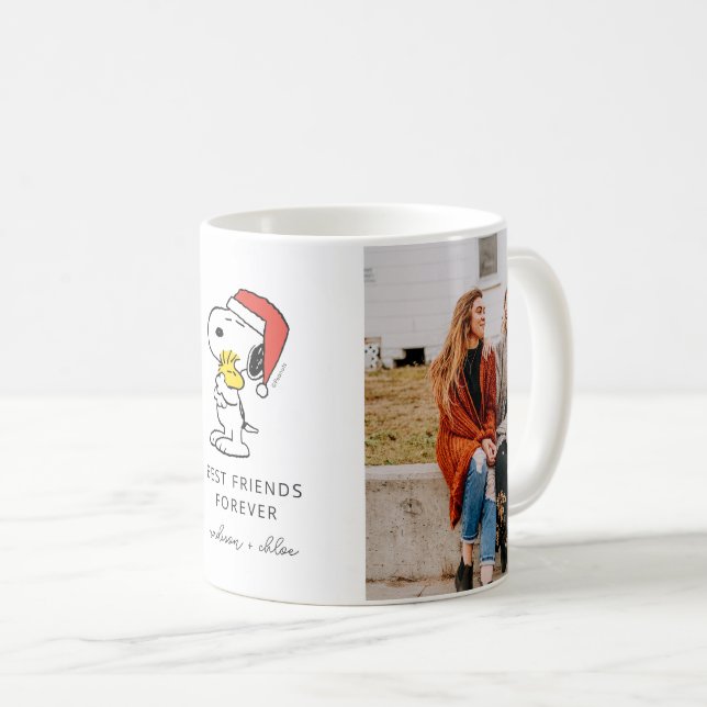 Mug Noël Snoopy & Woodstock | Meilleurs amis (Devant droit)