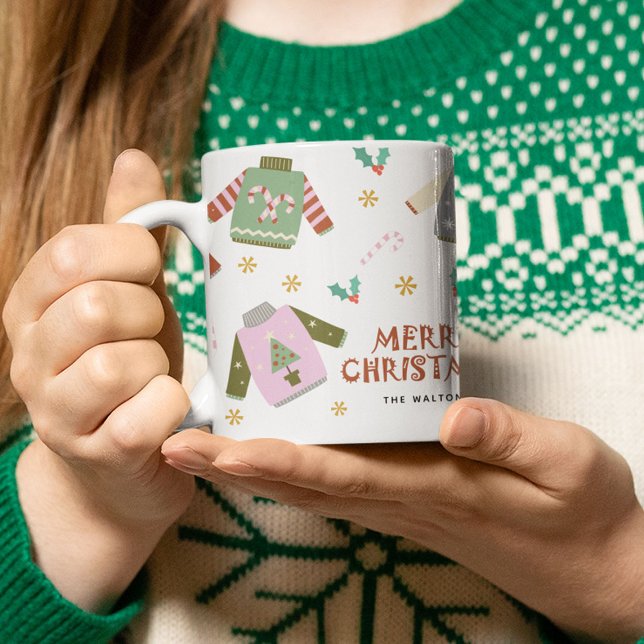 Mug Noël Sweater Rétro Moche  (Créateur téléchargé)