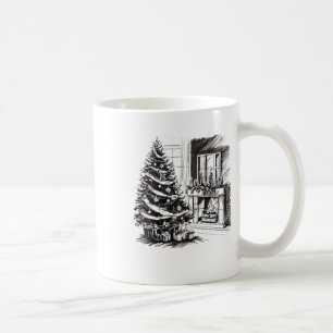 Mug Noël Tee - shirt Noël Croquis Pic Arbre Cadeaux