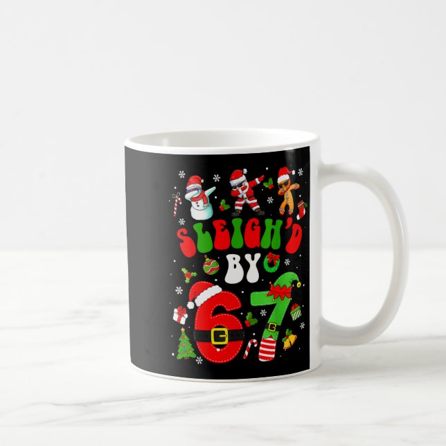 Mug Noël traîné par 67 Mème drôle Six Sept 6 7  (Droite)