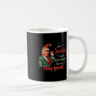 Mug Noël Trump Cher Père Noël Faux News Drôle Noël Tr