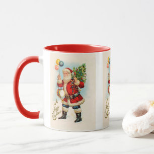 Mug Noël vintage, Ballons du Père Noël victorien