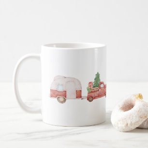 Mug Noël vintage Camion et Camping