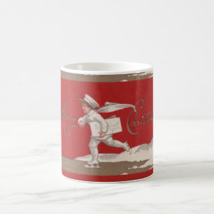 Mug Noël vintage de patinage de Thunder_Cove de garç