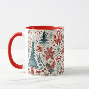 Mug Noël vintage design scandinave