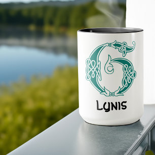 Mug Noeud celtique du 16e siècle Capital décoratif G