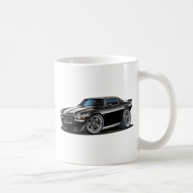 Mug Noir 1970-73 de Camaro/voiture blanche (Droite)