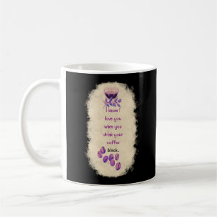 MUG NOIR AMOUREUX DU CAFÉ