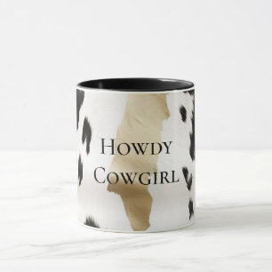 Mug Noir Blanc Glam Cowhal Sud-Ouest