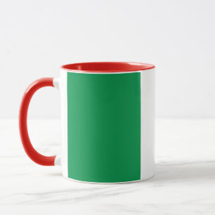 Mug noir Combo avec drapeau d'Italie