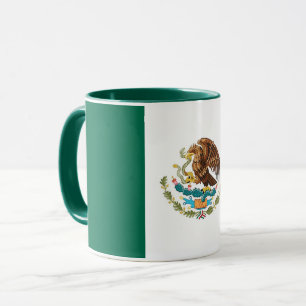 Mug noir Combo avec drapeau du Mexique