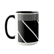 Mug noir et blanc - Chic en bandes
