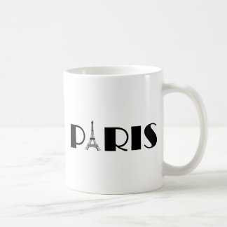 Mug Noir et blanc de Paris de Tour Eiffel