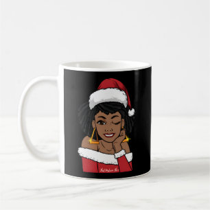 Mug Noir Mme Claus W Afro Winking Africain-Américain