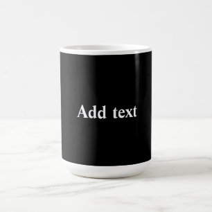 Mug Noir-noir, modèle simplement élégant,