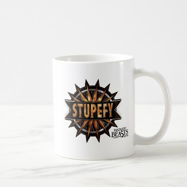 Mug Noir & Or Stupefy Spell Graphisme (Droite)