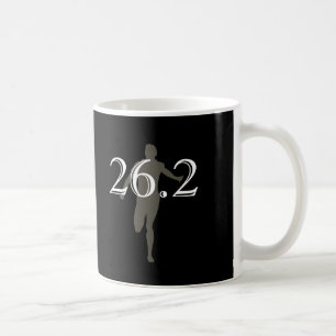 Mug Noir personnalisé de souvenir du marathonien 26,2