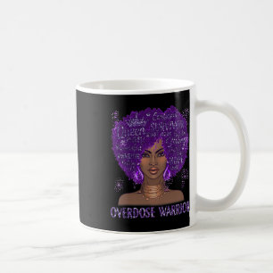 Mug Noir Ruban Violet Surdose Guerrier de sensibilisat