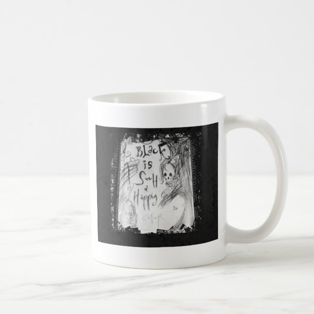 Mug noir si joyeux (Droite)