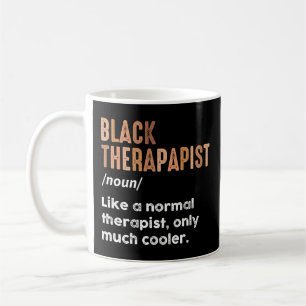 Mug Noir Thérapeutique Définition Amusante Africain-Am