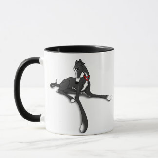 Mug noir Tux Greyhound