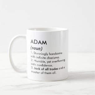 Mug Nom Adam, Nom modifiable, Nom personnalisé