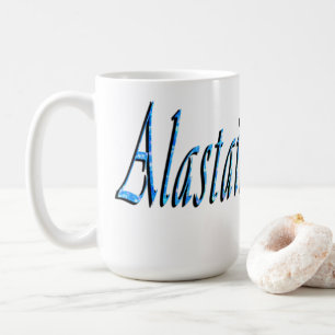 Mug Nom Alastair Bleu,