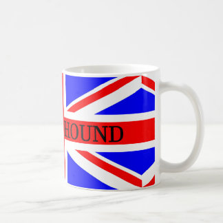 Mug nom basset hound sur drapeau