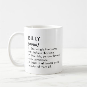 Mug Nom Billy, Nom modifiable, Nom personnalisé