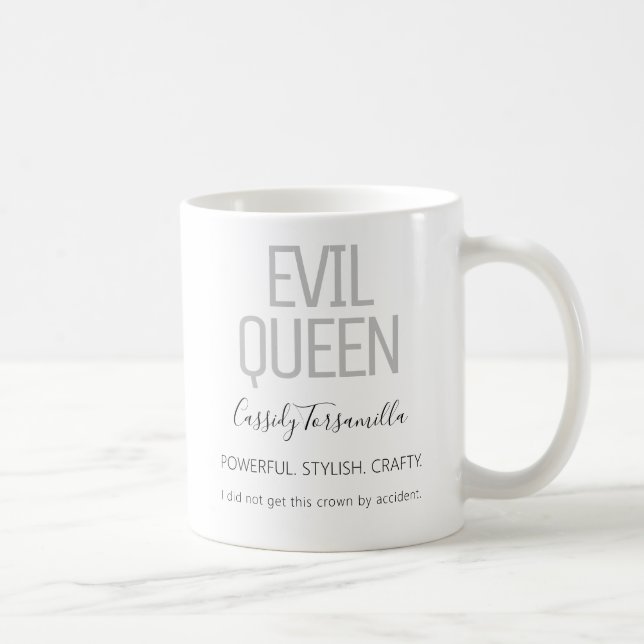 Mug Nom Black Grey Evil Queen (Droite)