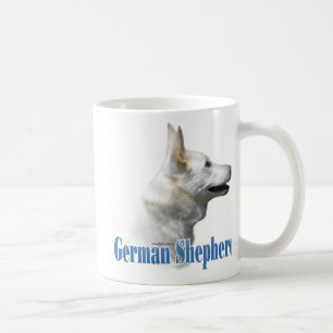 Mug Nom blanc de berger allemand