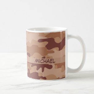 Mug Nom bronzage Brown de camouflage de Camo