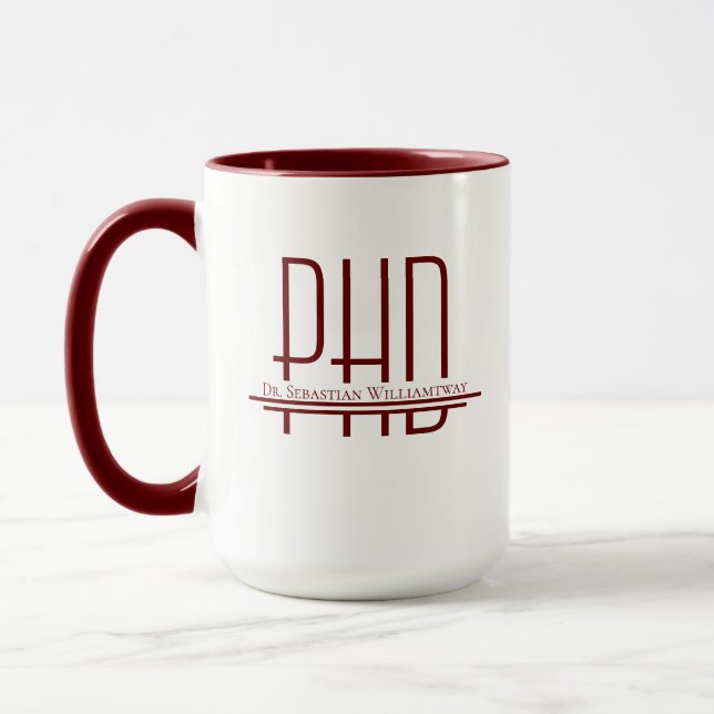 Mug Nom Burgundy PhD (Gauche)