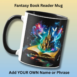 Mug Nom, Château Fantastique Livre Roman Lecture Sanct