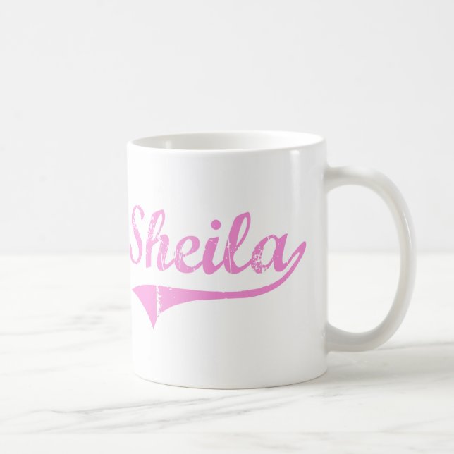 Mug Nom classique de style de Sheila (Droite)
