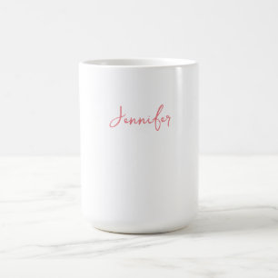 Mug Nom de calligraphie professionnelle Plaine minimal