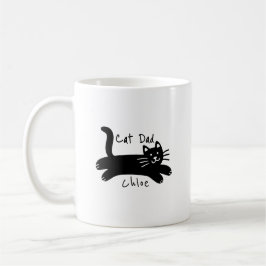Mug Nom de chat personnalisé pour papa chat