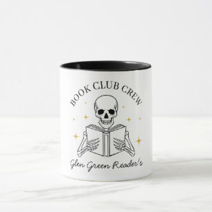 Mug Nom de club de lecture Cadeau drôle de squelette d