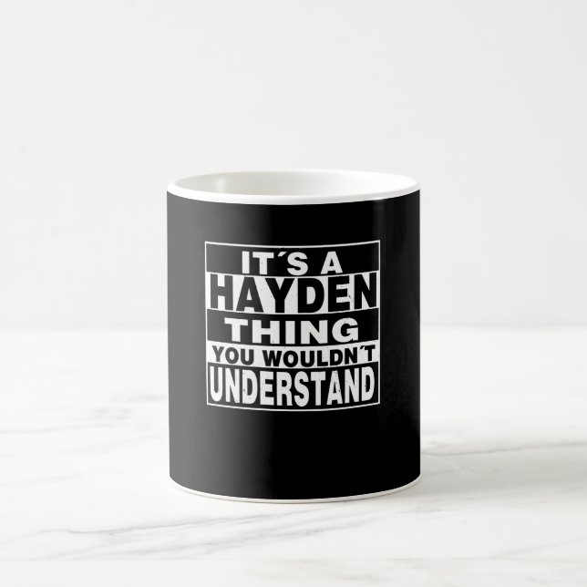 Mug Nom de famille HAYDEN Cadeau personnalisé (Centre)