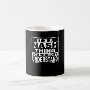 Mug Nom de famille NASH Cadeau personnalisé