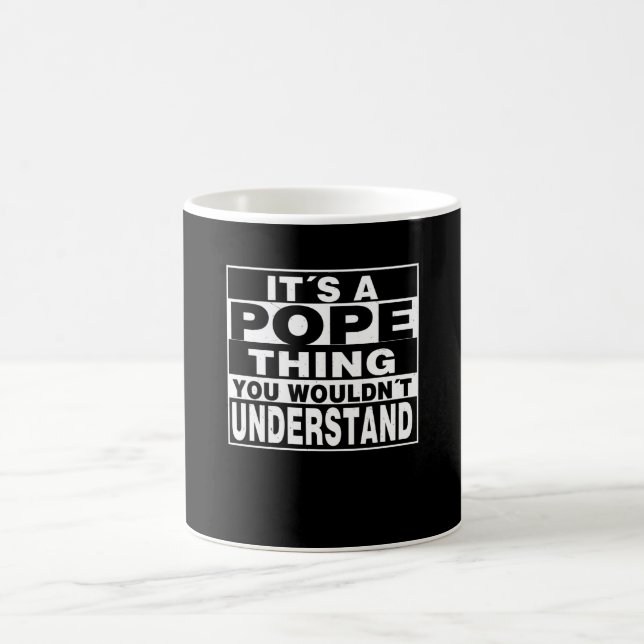 Mug Nom de famille POPE Cadeau personnalisé (Centre)