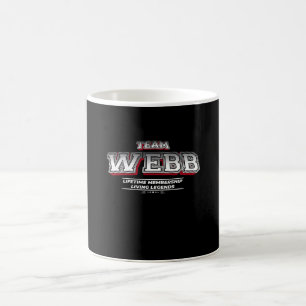 Mug Nom de famille Team WEBB Nom de famille Membre de