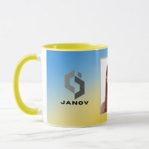 Mug nom de fond magique Personnalisé