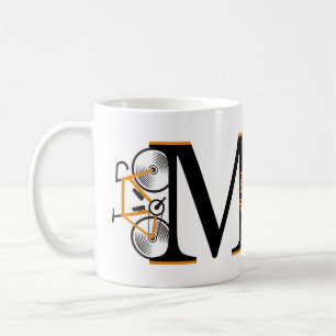 Mug Nom de la lettre de cyclisme sur route