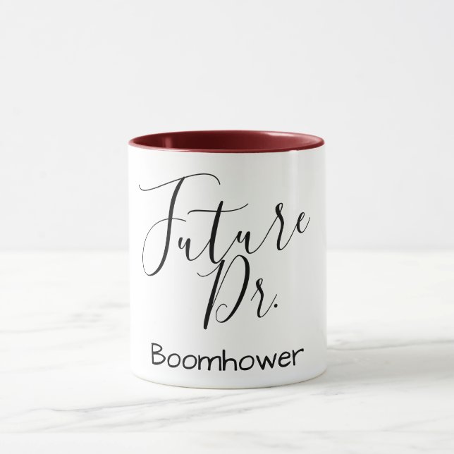 Mug Nom de la personnaliser futur médecin pun médical  (Centre)