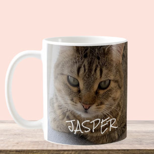 Mug Nom de la photo du chat